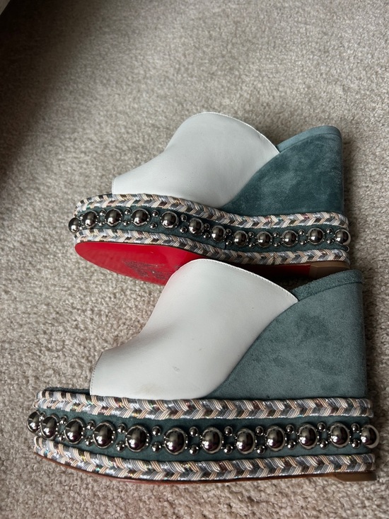 Christian Louboutin Shoes - Christian Louboutin studded wedge heels